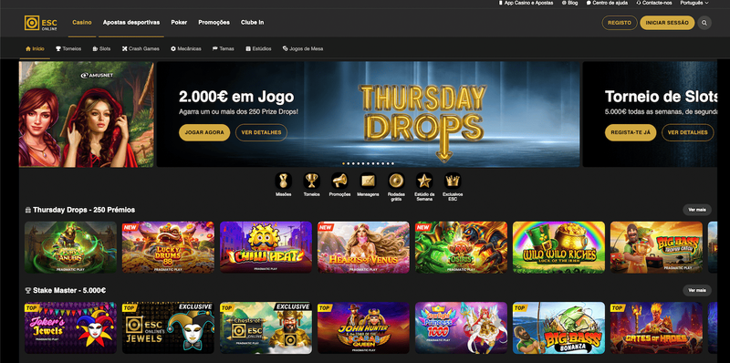 Jogue no ESC Online Casino Portugal